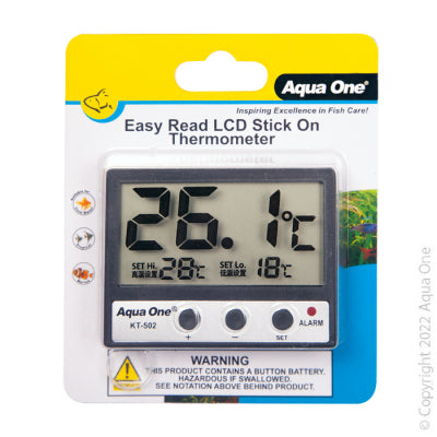 Easy Read LCD Stick on Thermometer