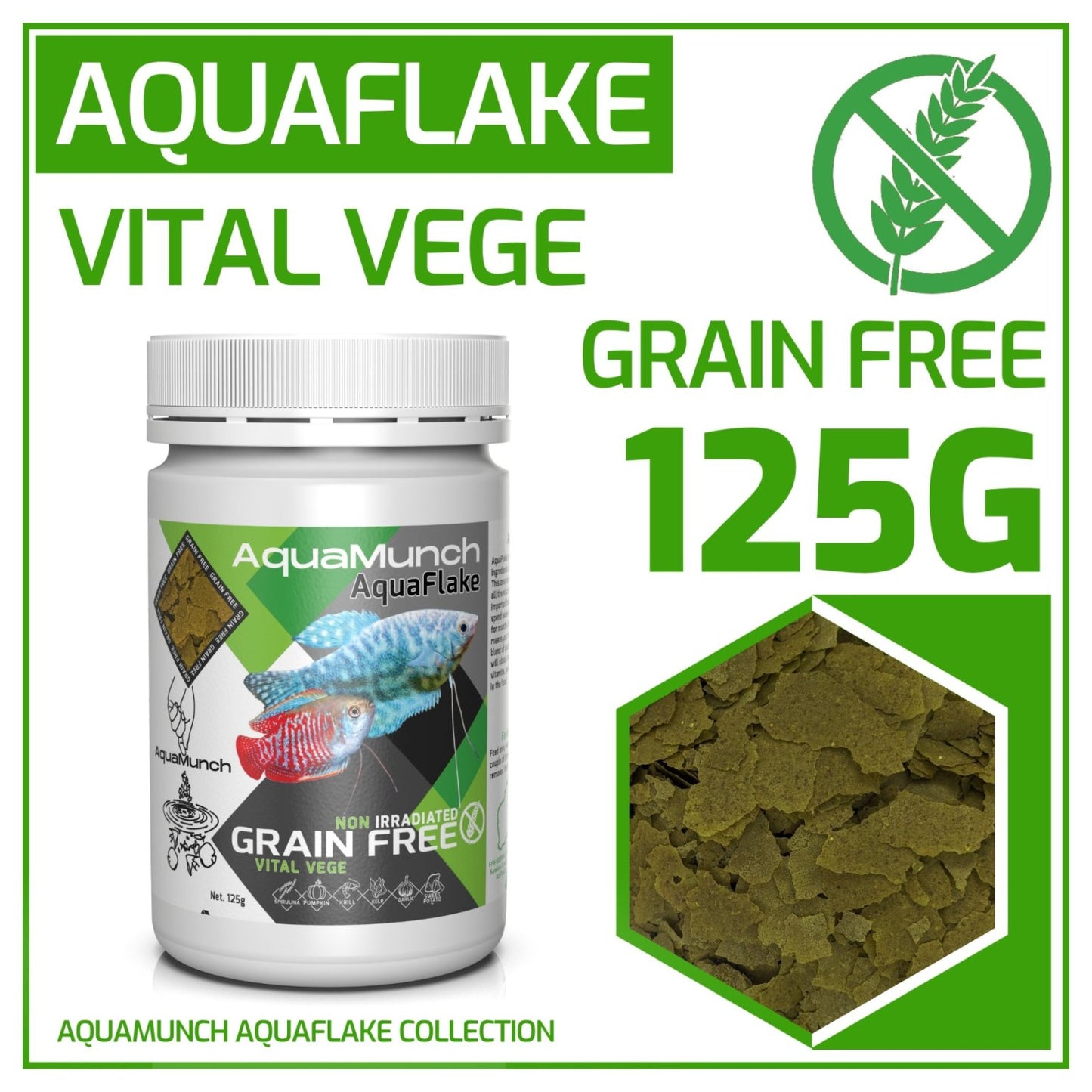 AquaMunch AquaBites Super Green Flake