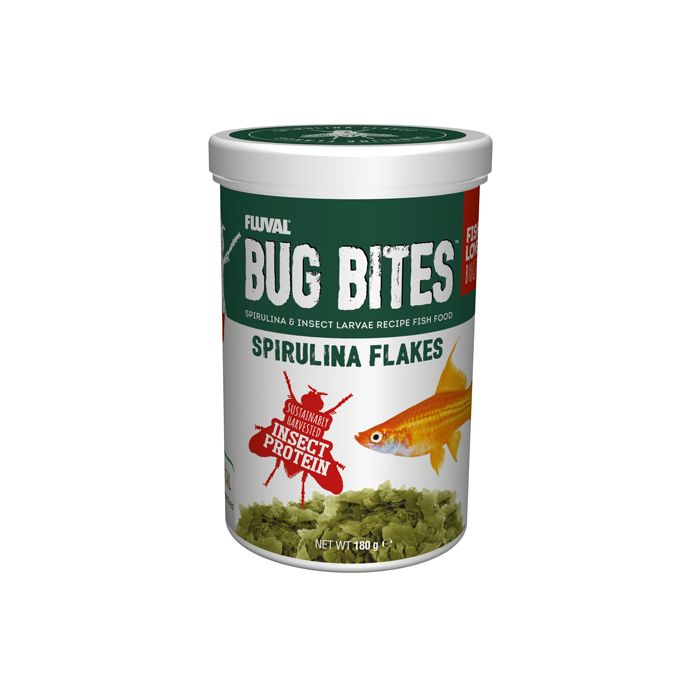Fluval Bug Bites Spirulina Flakes