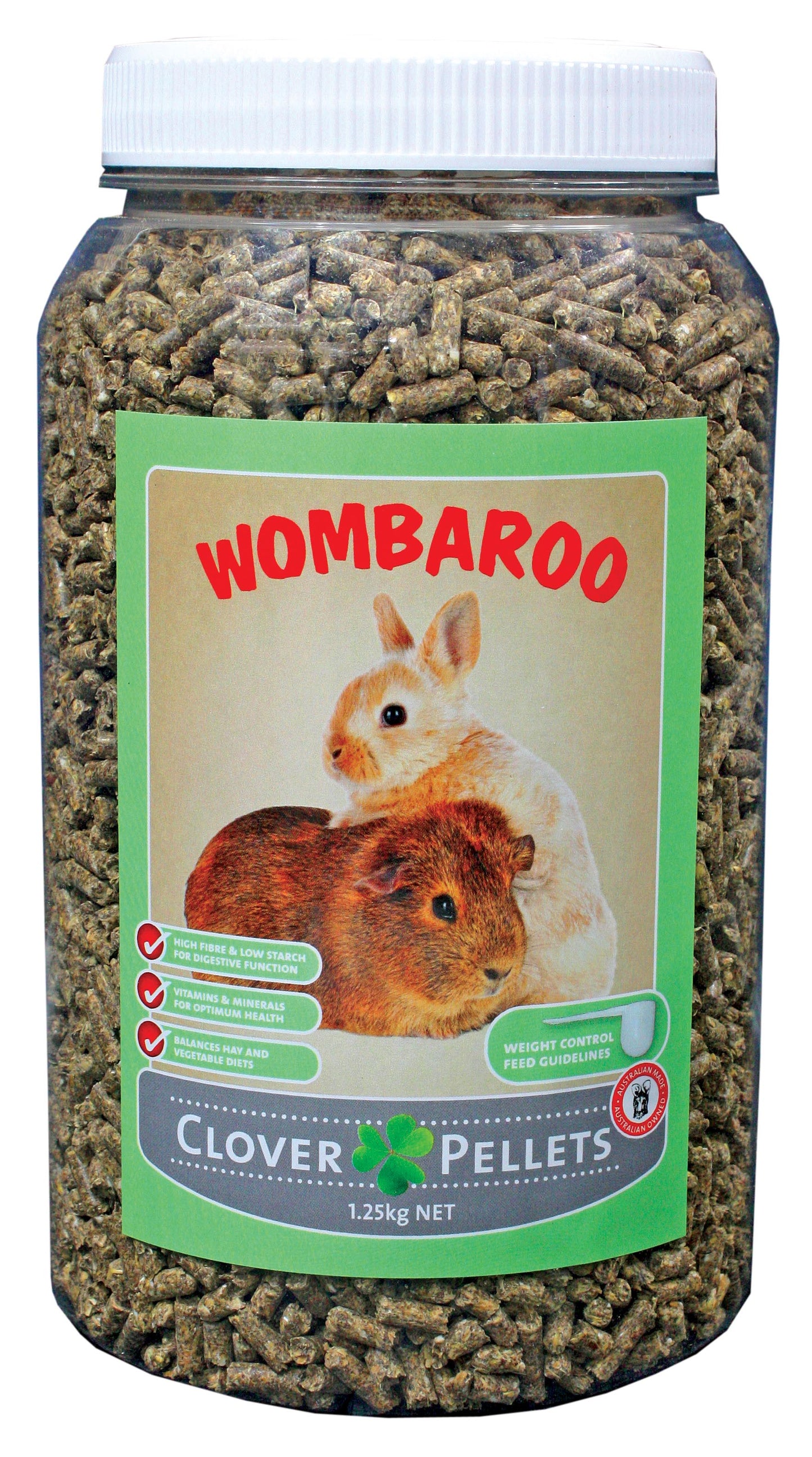 Wombaroo Clover Pellets 1.25KG