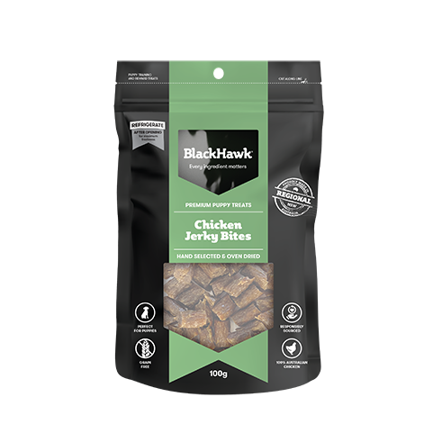 Black Hawk Dog Treats Puppy Chicken Jerky Bites 100G