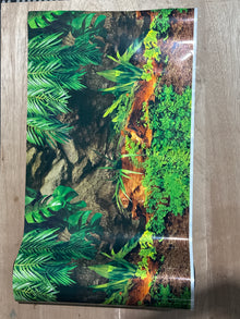 Aquarium Background - Algae/Wood or Rock Double Sided 19" Tall (PER FOOT)