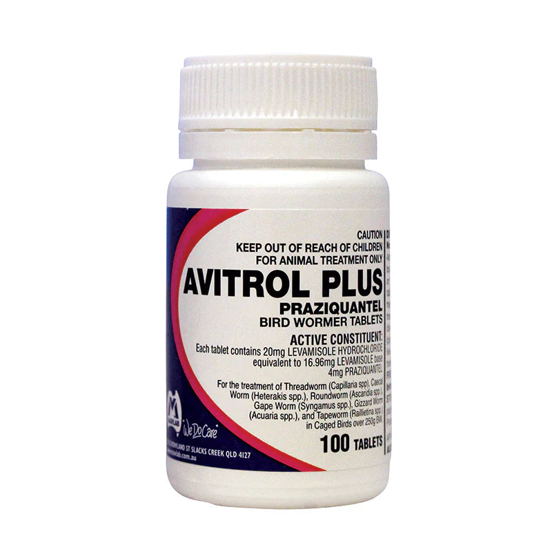 Avitrol Plus Wormer Tablets (100 Pack)