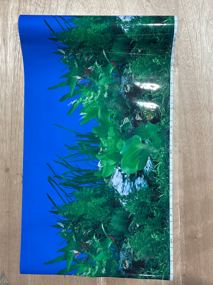 Aquarium Background - Plants or Greenery Double Sided 24" Tall (PER FOOT)