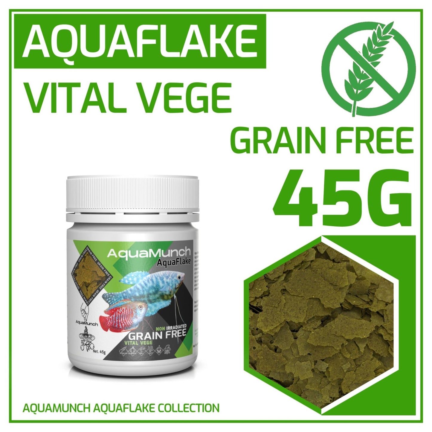 AquaMunch AquaBites Super Green Flake