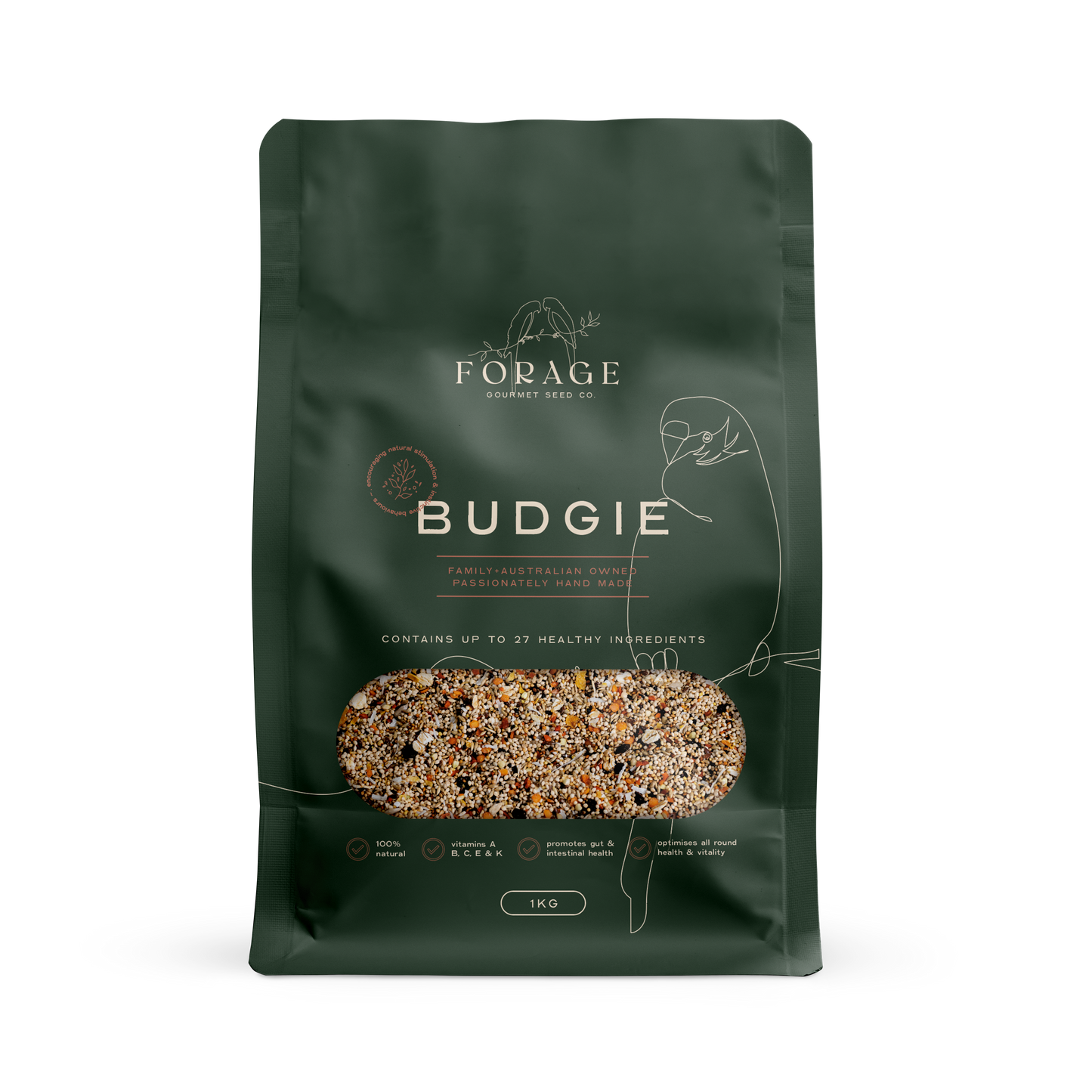 Forage Gourmet Budgie 1kg