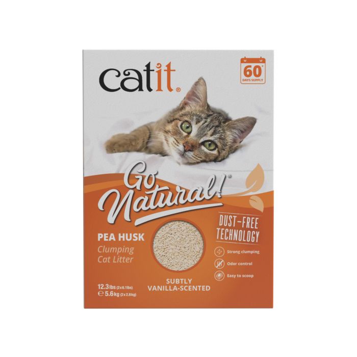 Catit Go Natural Clumping Pea Husk Cat Litter 5.6kg
