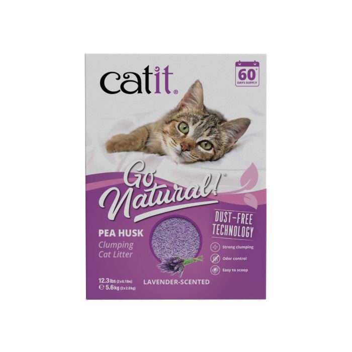 Catit Go Natural Clumping Pea Husk Cat Litter 5.6kg