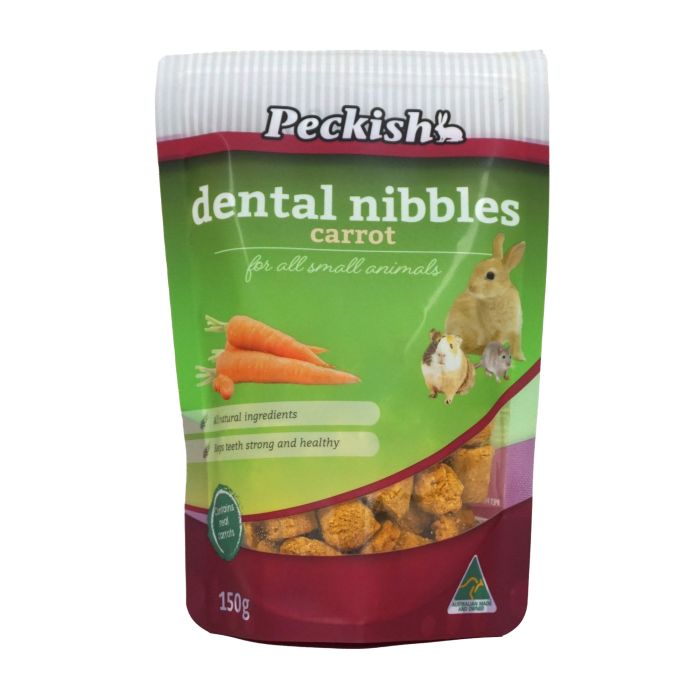 Peckish Dental Nibbles for Small Animals Carrot