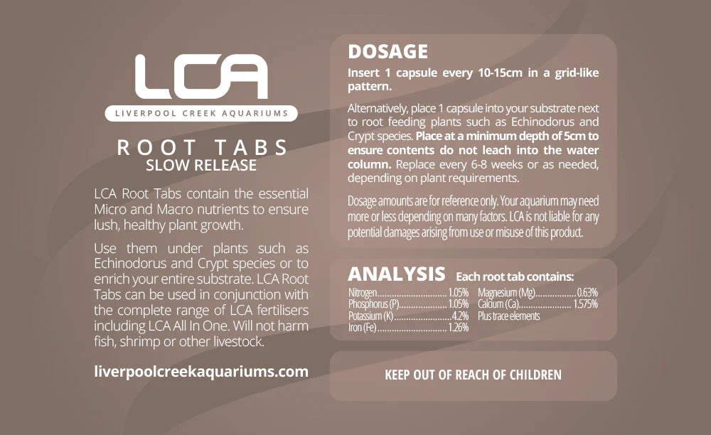 LCA Root Tabs (Slow Release) Capsules Fertiliser
