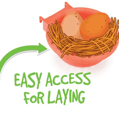 Plastic Bird Nest w/ Hooks