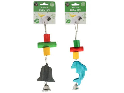Blocks & Bell Toy - Dolphin or Bell
