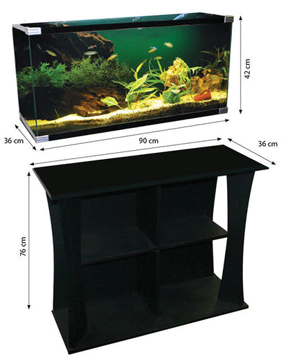 Aqua One Horizon 130 Glass Starter Kit w/ Stand 130L