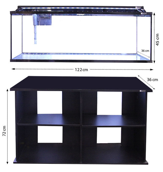 Aqua One Horizon 182 Glass Starter Kit w/ Stand 182L