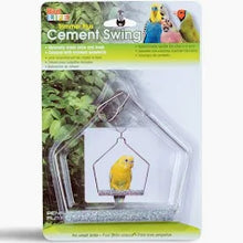 Bird Life Cement Swing with Wire Frame